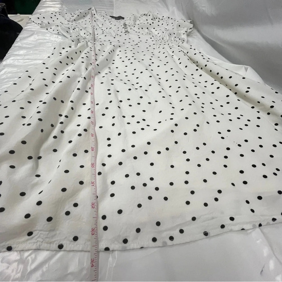 Impress white polka dotted dresssize large - Picture 8 of 14